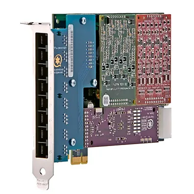 Placa Asterisk Digium AEX808B - 8 Portas FXO Analógicas em PCI Express