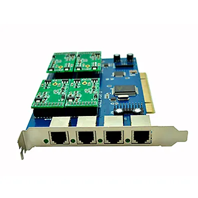 Placa Asterisk TDM410P 4 Portas FXS PCI (similar Digium) — Telefonia Analógica para Asterisk, Trixbox e Elastix