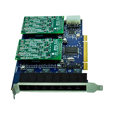 Placa Asterisk TDM800P 8 Portas FXS PCI - Similar Digium para Telefonia Analógica
