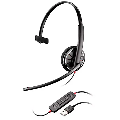 Headset Plantronics Blackwire C310-M USB Mono com Microfone de Cancelamento de Ruído