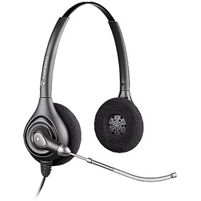 Foto 1 do produto Headset Plantronics HW261 SupraPlus Binaural com Fio e Microfone com Cancelamento de Ruído