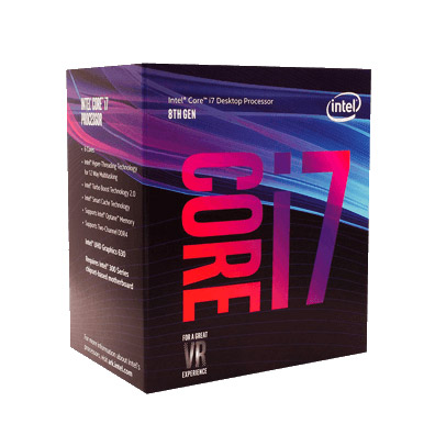 Processador Intel Core i7 8ª Geração 3.20GHz com Suporte Optane – Versão Boxed com Cooler Original Intel e Selo Intel Inside