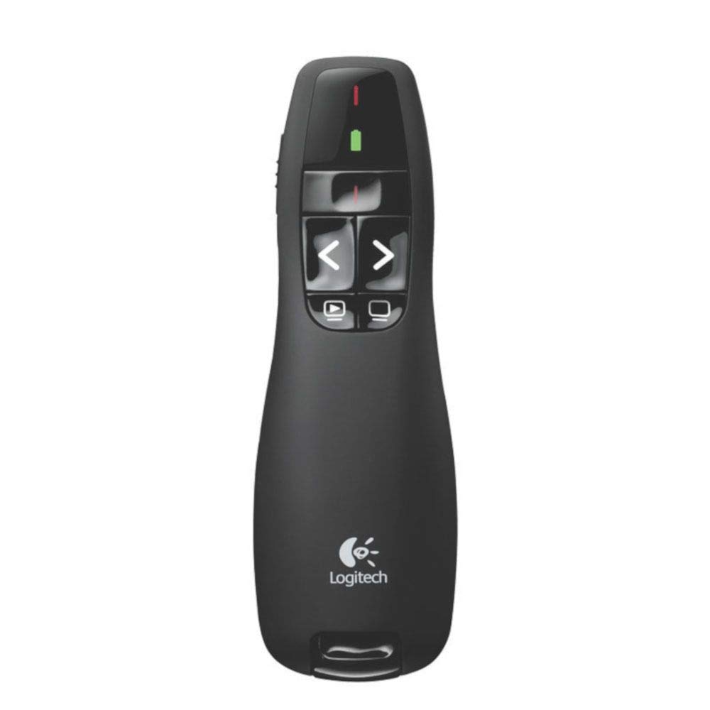 Apresentador Sem Fio Logitech R400 com Laser Vermelho e Alcance de 15 m