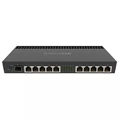 Roteador MikroTik RB4011iGS+RM - 10 Portas Gigabit Ethernet + SFP+ 10G - CPU Quad-Core 1.4 GHz - Rack 1U