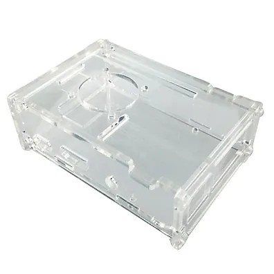 Case Acrílico Transparente para Raspberry Pi 4 Model B com Dissipador e Cooler