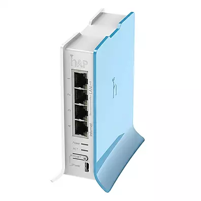 Roteador Wireless MikroTik hAP Lite RB941-2nD-TC – 4 Portas Fast Ethernet, Wi-Fi 2.4GHz 802.11b/g/n, CPU 650MHz, RouterOS L4