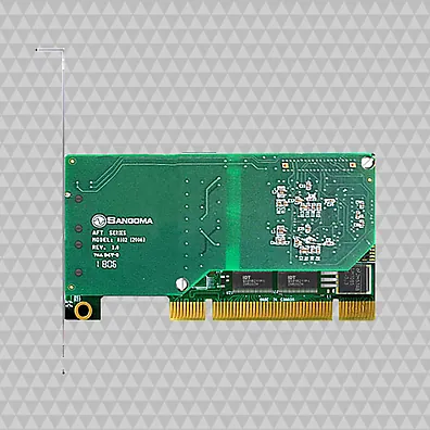 Placa Sangoma A102 - 2 Portas E1/T1/J1 para Voz e Dados (PCI)