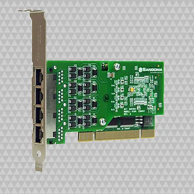 Placa Sangoma A104 4 Portas E1/T1/J1 - 120 Canais de Voz