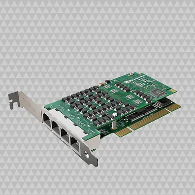 Placa Sangoma A108 — 8 Portas E1/T1/J1 PCI com Cancelamento de Eco