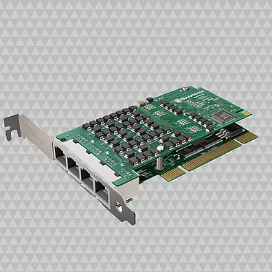 Placa Sangoma A108D 8 Portas E1/T1 240 Canais com DSP e Cancelamento de Eco