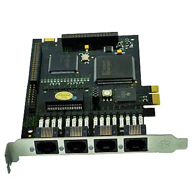Placa TE420P 4 Portas E1 PCIe 120 Canais Asterisk (similar Digium)