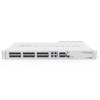 Switch MikroTik CRS328-4C-20S-4S+RM 28 Portas Gerenciável Rack 1U com 4 SFP+ 10G e Dual Boot RouterOS/SwOS