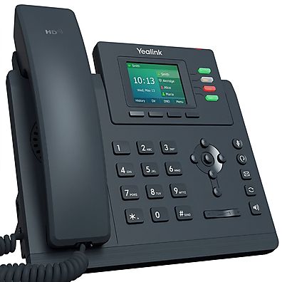 Foto 1 do produto Telefone IP Yealink SIP-T33P - 4 Linhas SIP, Tela Colorida 2.4", PoE e Áudio HD