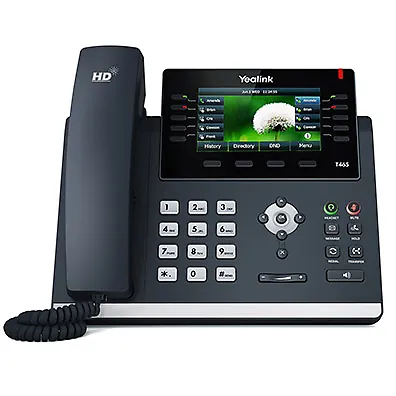 Telefone IP Yealink SIP-T46S Gigabit PoE com Display Colorido 4.3" e USB