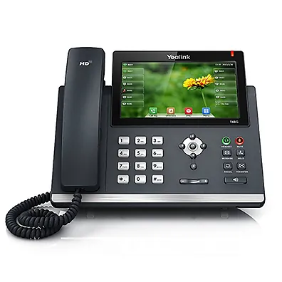 Telefone IP Yealink SIP-T48G Gigabit com Tela Touch 7" e 16 Contas SIP