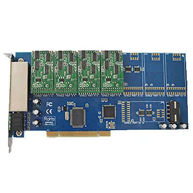 Placa Asterisk Digium TDM800P 8FXS - 8 Portas FXS PCI para PABX IP