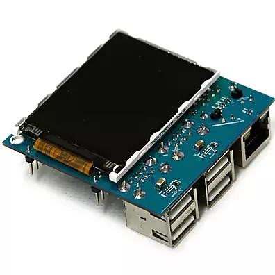 Docking Board ODROID-W Hardkernel com Tela TFT 2,2" 240x320, 4x USB 2.0 e Ethernet 10/100