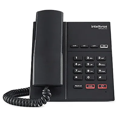 Telefone IP Intelbras TIP 120 - 1 Conta SIP, PoE 802.3af e Áudio HD
