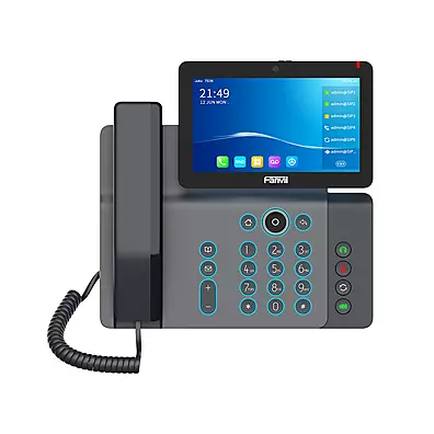 Telefone IP Fanvil V67 Vídeo Android Tela 7" Touch Wi-Fi