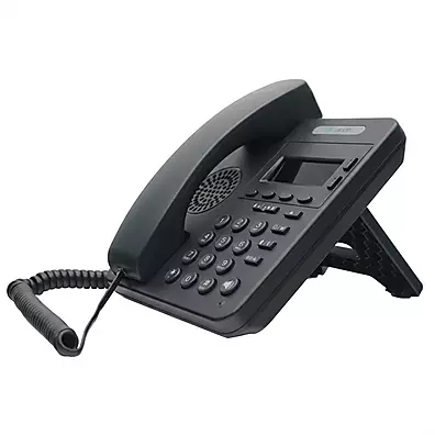 Telefone IP Khomp K1 N - 2 Linhas SIP, Display Gráfico 128x64, Voz HD, Codec Opus e Agenda para 1000 Contatos