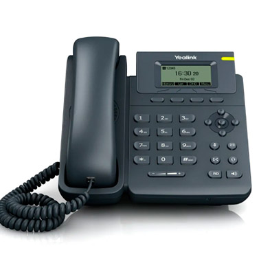 Telefone IP Yealink T19 E2 - 1 Linha SIP, LCD Gráfico 132x64 e Codec Opus (com Fonte)