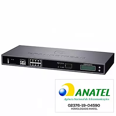 Grandstream UCM6208: Central PABX-IP 8 FXO, 2 FXS, 800 Ramais, 100 Chamadas