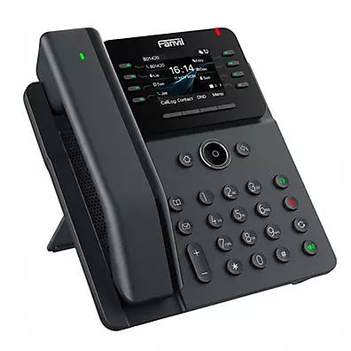 Telefone IP Fanvil V62 Pro - 12 Linhas SIP, PoE Gigabit, Bluetooth e Tela Colorida 2,8"