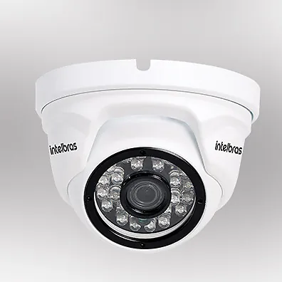 Câmera IP Intelbras VIP 1120 D 1MP 720p 2.8mm IR 20m - Dome de Segurança com Visão Noturna
