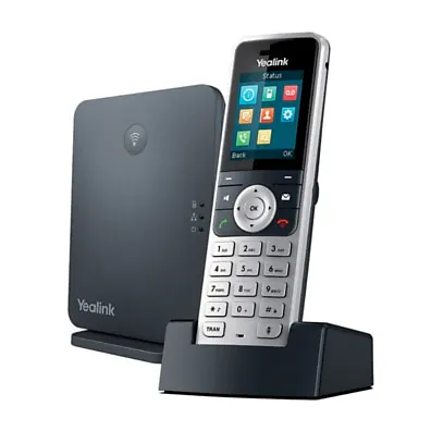 Telefone IP Sem Fio Yealink W53P DECT - Base + Handset W53H, 8 Contas SIP, PoE