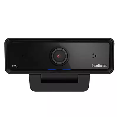 Webcam Intelbras CAM HD 720p USB com Microfone Frontal e Cortina de Privacidade