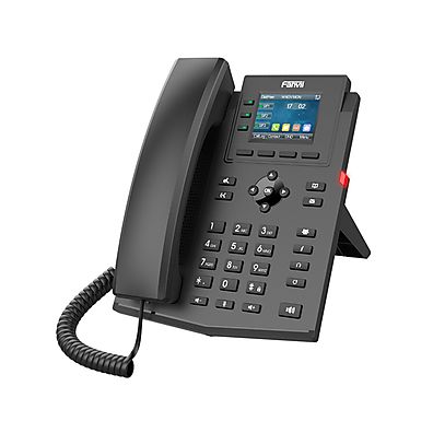 X303G-Telefone-IP-Fanvil-4-Linhas-SIP-Gigabit-PoE-Preto