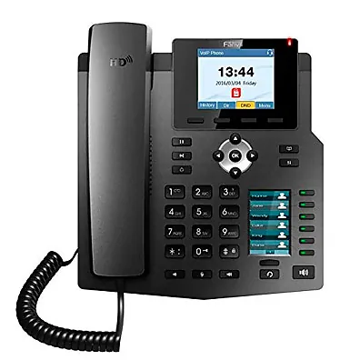 Telefone IP Fanvil X4 com 4 Linhas SIP, Gigabit Ethernet, PoE e Display Duplo Colorido
