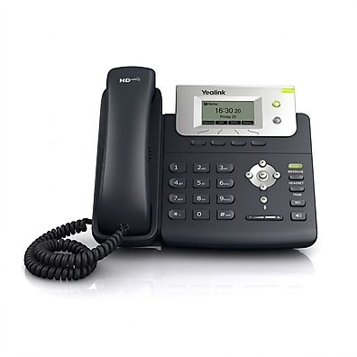 Foto 1 do produto Telefone IP Yealink T21 E2 com 2 Linhas SIP e Fonte de Alimentação