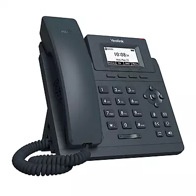 Telefone IP Yealink T30 - 1 Conta SIP, Áudio HD Opus, 2 Portas 10/100 Mbps
