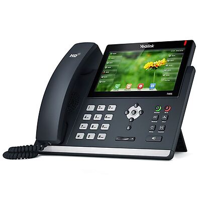 Foto 1 do produto Telefone IP Yealink SIP-T48S - Tela Touch 7", 16 Contas SIP, Gigabit Ethernet e Áudio HD Opus