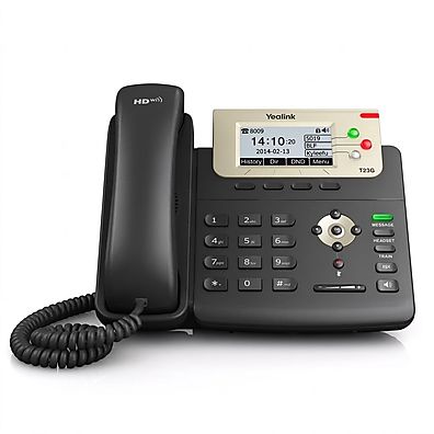 Foto 1 do produto Telefone IP Yealink T23P com 3 Contas SIP, PoE e 2 Portas RJ45 10/100