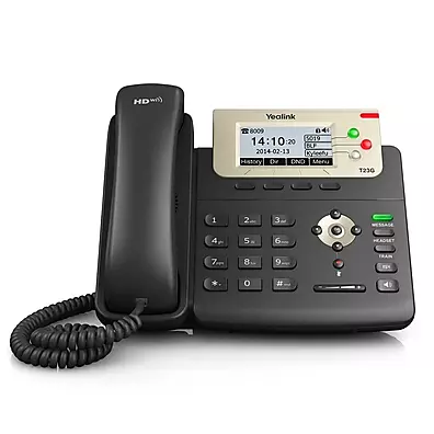 Telefone IP Yealink T23P com 3 Contas SIP, PoE e 2 Portas RJ45 10/100