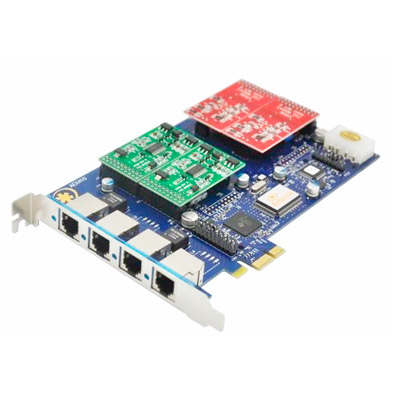 Foto 2 do produto Placa Asterisk AEX410 2FXO 2FXS PCI-Express