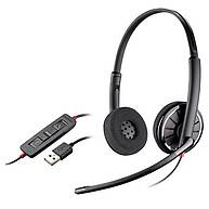 Foto 1 do produto Headset Plantronics C320 M USB-A Binaural (Estéreo) com Microfone Boom e Controle Inline – PC, Mac, Teams e Zoom