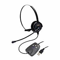 Foto 1 do produto Headset Zox DH-50 USB Profissional PC VoIP Mute e Volume