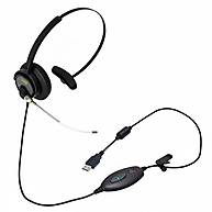 Foto 1 do produto Headset USB Zox DH-60T Profissional com Mute e Volume