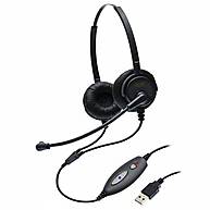 Foto 2 do produto Headset Zox DH-60D Biauricular USB Cancelamento de Ruído