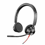 Foto 2 do produto Headset Poly Blackwire 3325 Estéreo Biauricular com Fio – USB-A e Áudio 3,5 mm, Certificado para Microsoft Teams