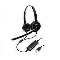 Foto 1 do produto Headset USB Zox DH-80D Biauricular Cancelador de Ruído