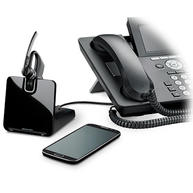 Foto 2 do produto Headset Bluetooth Plantronics Voyager Legend CS B335 com Base para Telefone Fixo e Celular