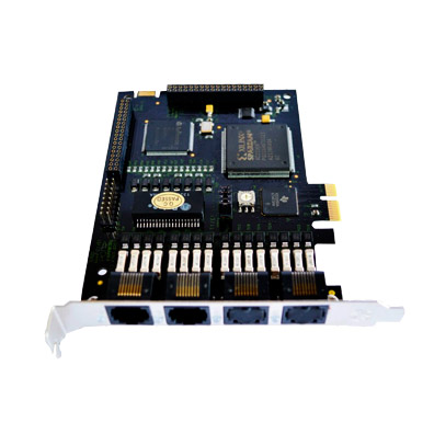 Foto 2 do produto Placa E1 TE220 PCI-Express 2 Portas 60 Canais (similar Digium)