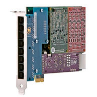 Foto 1 do produto Placa Asterisk Digium AEX808B 8 Portas Analógica PCIe