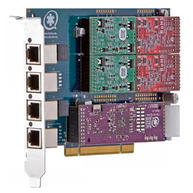 Foto 1 do produto Placa Asterisk Digium TDM404E 4 FXO PCI Cancelador de Eco