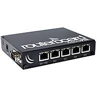 Foto 1 do produto Roteador MikroTik RB450G Gigabit 5 Portas 256MB com Case e Fonte