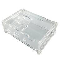 Foto 1 do produto Case Acrílico Transparente para Raspberry Pi 4 Model B com Dissipador e Cooler